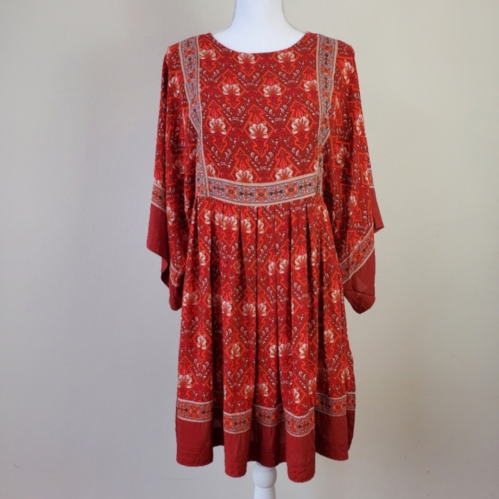 Lin Jia & Shop Dress Womens Size Small Peasrant Cotragecore Boho New